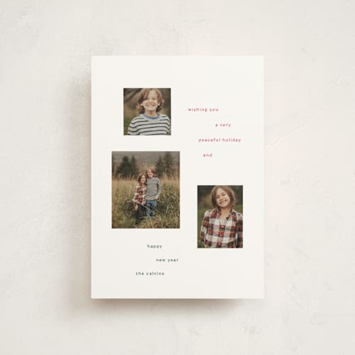 This is a snow christmas postcards with standard by Baumbirdy called sentiment printing on signature in postcard