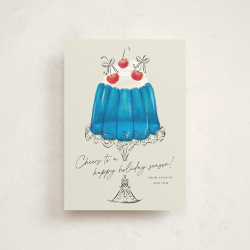 This is a ocean water christmas postcards with standard by Jackie Crawford called christmas jelly printing on signature in postcard