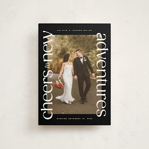 This is a night christmas postcards with standard by Owl and Toad called cheers to new printing on signature in postcard