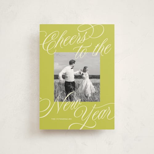 This is a lime christmas postcards with standard by Jackie Crawford called all scripts printing on signature in postcard