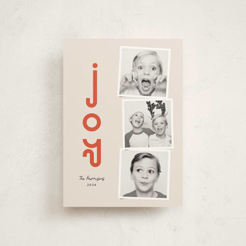 This is a cherry christmas postcards with standard by Annie Holmquist called joy all around printing on signature in postcard