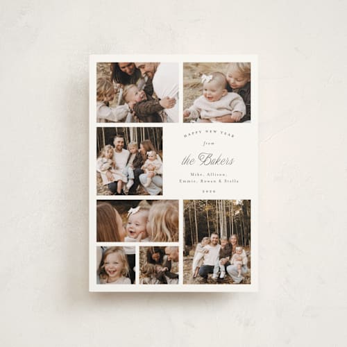 This is a gingerbread christmas postcards with standard by Emily Betts called seven printing on signature in postcard