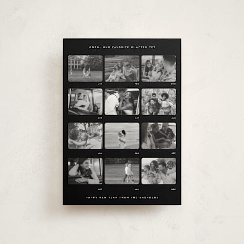 This is a darkroom christmas postcards with standard by Adelyn T. called contact sheet printing on signature in postcard