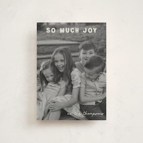 This is a cream christmas postcards with standard by Jenny Millington called merry greeting printing on signature in postcard