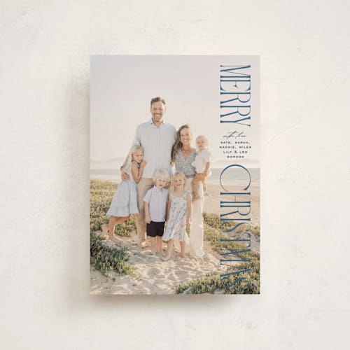 This is a ocean christmas postcards with standard by Owl and Toad called tallest greeting printing on signature in postcard