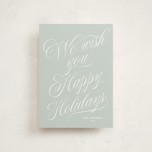 This is a frost christmas postcards with standard by Kate Ahn called with flourish printing on signature in postcard