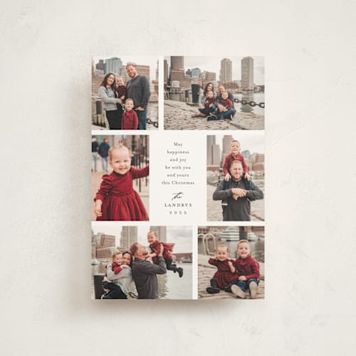 This is a coal christmas postcards with standard by Jennifer Postorino called all around printing on signature in postcard