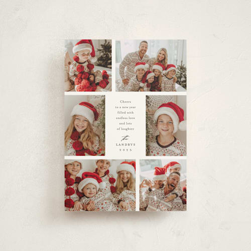 This is a coal christmas postcards with standard by Jennifer Postorino called all around printing on signature in postcard