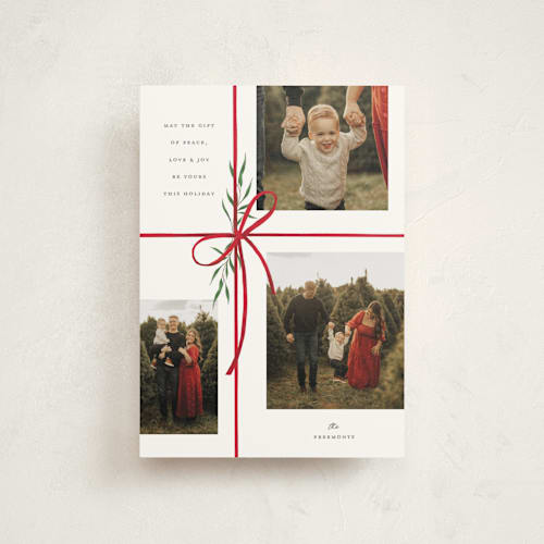 This is a candied apple christmas postcards with standard by Susan Zinader called holiday gifts printing on signature in postcard