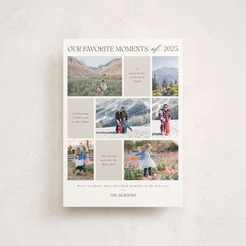 This is a tinsel christmas postcards with standard by Adelyn T. called favourite moments printing on signature in postcard