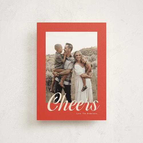 This is a candy cane christmas postcards with standard by Cass Loh called bold script printing on signature in postcard