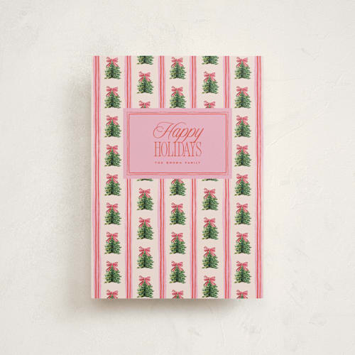 This is a strawberry christmas postcards with standard by Claudia Orengo called preppy memories printing on signature in postcard