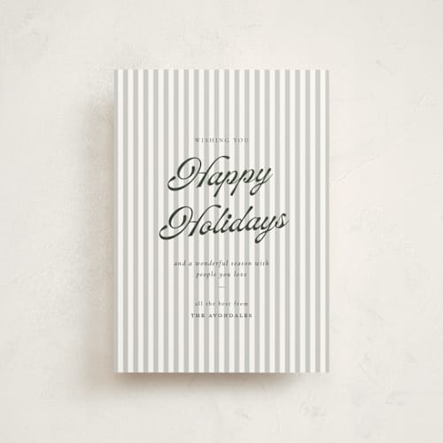 This is a evergreen christmas postcards with standard by Sara Hicks Malone called small things printing on signature in postcard