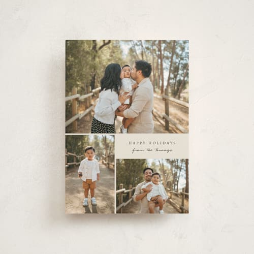 This is a cookie dough christmas postcards with standard by Brianne Larsen called modern simple printing on signature in postcard