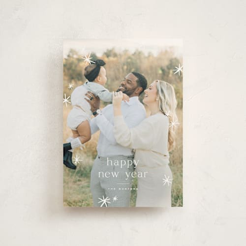 This is a snow christmas postcards with standard by Wildfield Paper Co called twinkle! printing on signature in postcard