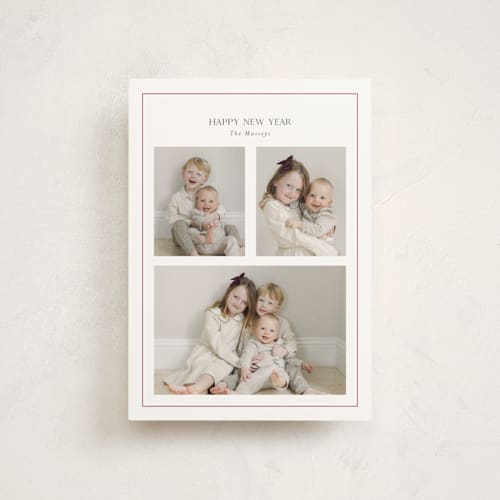 This is a candy cane christmas postcards with standard by Lori Wemple called three printing on signature in postcard