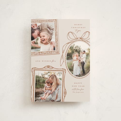 This is a nutmeg christmas postcards with standard by Meagan Christensen called victorian printing on signature in postcard