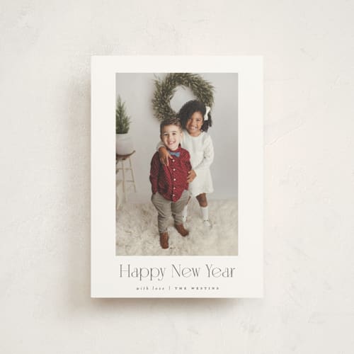 This is a pine needle christmas postcards with standard by Benita Crandall called moderne noël printing on signature in postcard