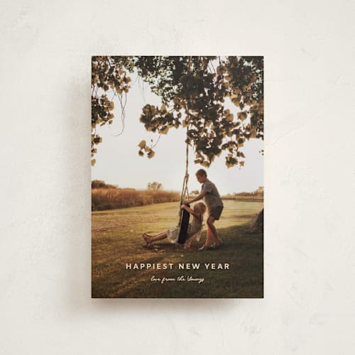 This is a cream christmas postcards with standard by Ani Somi called everyday afternoon printing on signature in postcard