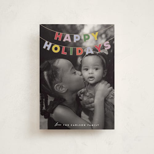 This is a gumdrops christmas postcards with standard by Maria Alou called candy garland printing on signature in postcard