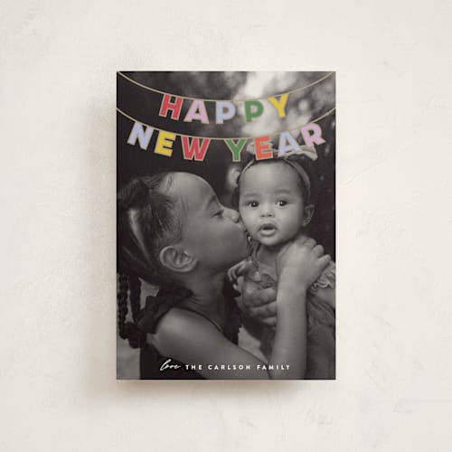 This is a gumdrops christmas postcards with standard by Maria Alou called candy garland printing on signature in postcard