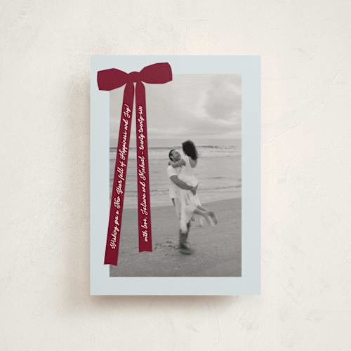 This is a mulled wine christmas postcards with standard by Pati Cascino called robin printing on signature in postcard