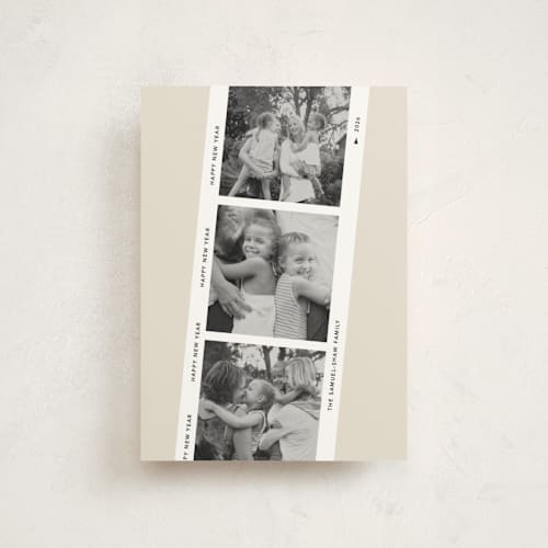 This is a vanilla christmas postcards with standard by Kelly Watkins called our memories printing on signature in postcard