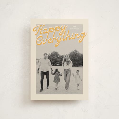 This is a butterscotch christmas postcards with standard by Ekko Studio called nostalgia printing on signature in postcard