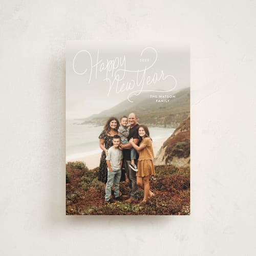 This is a snow christmas postcards with standard by Lauren Chism called up top printing on signature in postcard