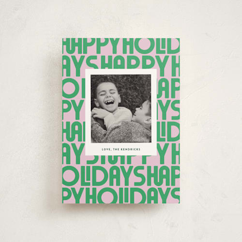 This is a candy christmas postcards with standard by Up Up Creative called letters printing on signature in postcard