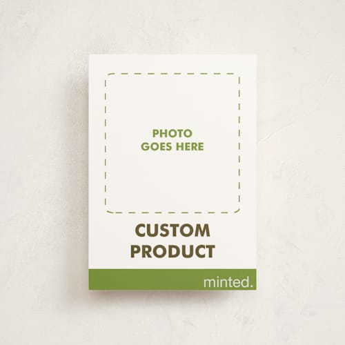 This is a charcoal christmas postcards with standard by Minted Custom called portrait custom printing on signature in postcard