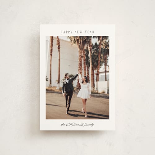 This is a snow christmas postcards with standard by Nicole Walsh called momento printing on signature in postcard