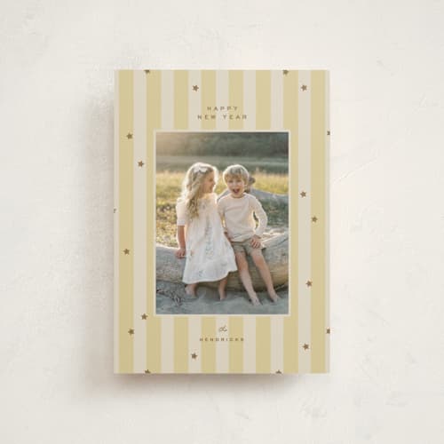 This is a butter christmas postcards with standard by Ellen Schlegelmilch called stars & stripes printing on signature in postcard