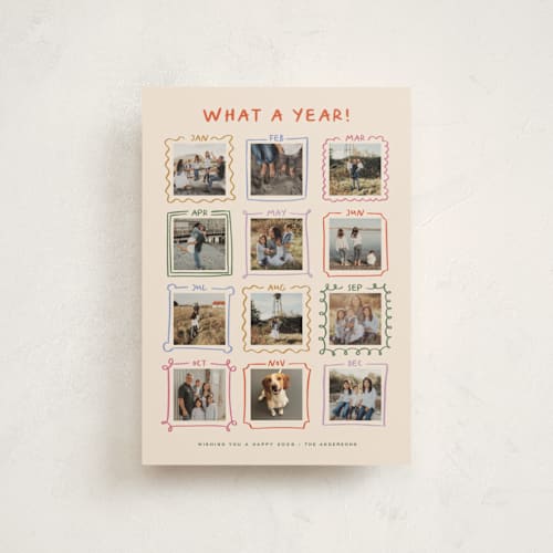 This is a pudding christmas postcards with standard by Claudia Orengo called year gallery printing on signature in postcard