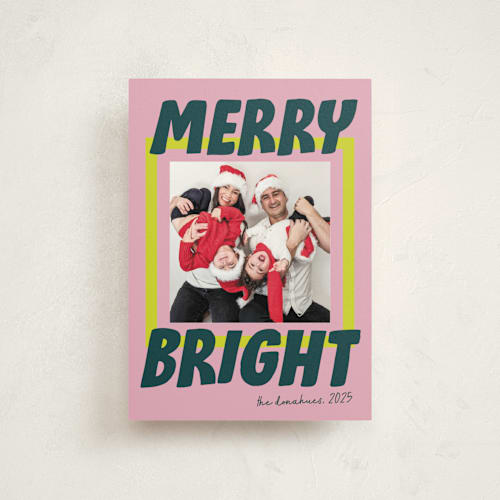 This is a gumdrop christmas postcards with standard by Shari Margolin called bold and bright printing on signature in postcard
