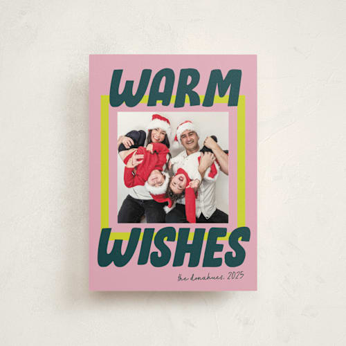 This is a gumdrop christmas postcards with standard by Shari Margolin called bold and bright printing on signature in postcard