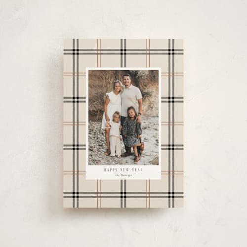 This is a vanilla christmas postcards with standard by Cindy Reynolds called window pane printing on signature in postcard