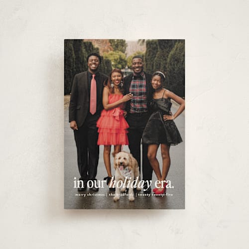 This is a snow christmas postcards with standard by Angela Marzuki called holiday era printing on signature in postcard