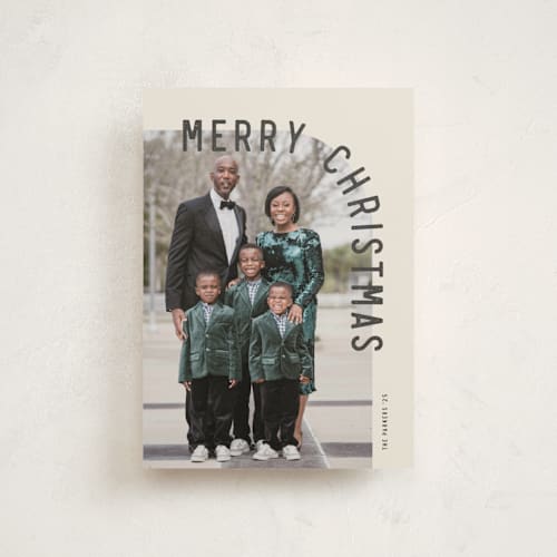 This is a eggnog christmas postcards with standard by Brianne Larsen called curve printing on signature in postcard