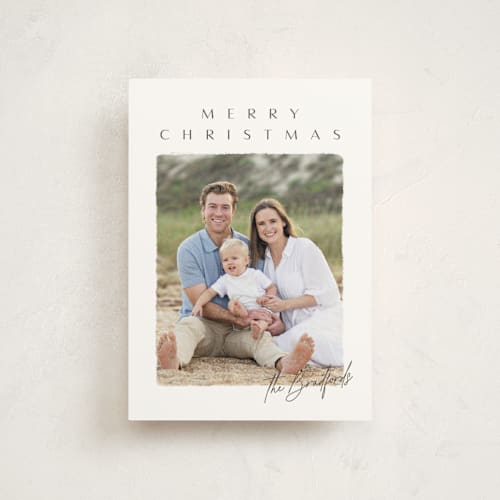 This is a pinecone christmas postcards with standard by Ekko Studio called merry & minimal printing on signature in postcard