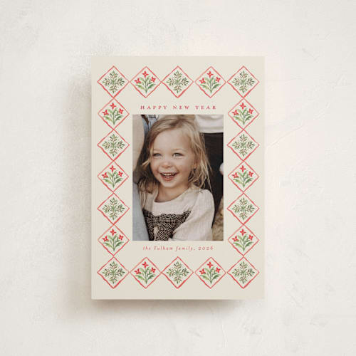 This is a ivory christmas postcards with standard by Petra Kern called gretchen printing on signature in postcard