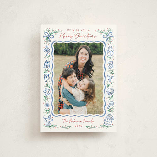 This is a frost christmas postcards with standard by Paper Sun Studio called christmas wish printing on signature in postcard