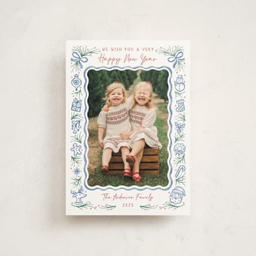 This is a frost christmas postcards with standard by Paper Sun Studio called christmas wish printing on signature in postcard