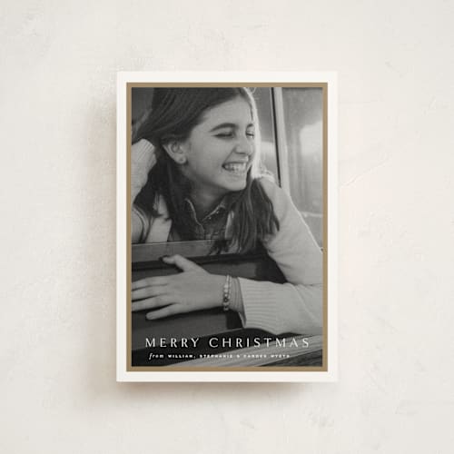 This is a cotton christmas postcards with standard by Amy Kross called winds printing on signature in postcard