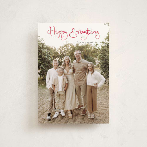 This is a cardinal christmas postcards with standard by Sara Hicks Malone called christmas script printing on signature in postcard