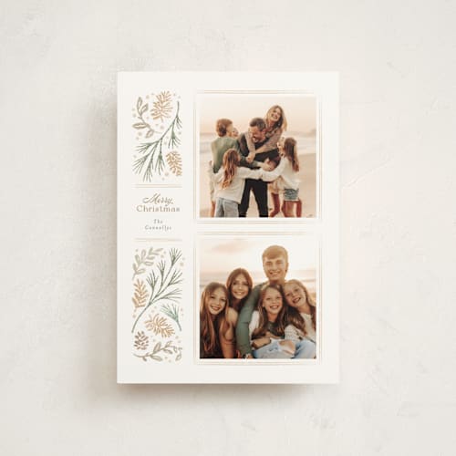 This is a snow christmas postcards with standard by Jennifer Wick called sedgwick printing on signature in postcard
