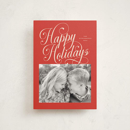 This is a candy apple christmas postcards with standard by Jessica Williams called peppermint twist printing on signature in postcard