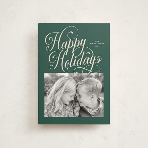 This is a balsam christmas postcards with standard by Jessica Williams called peppermint twist printing on signature in postcard