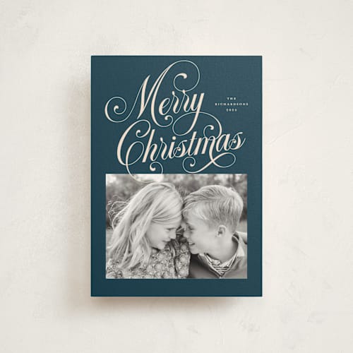 This is a blueberry christmas postcards with standard by Jessica Williams called peppermint twist printing on signature in postcard
