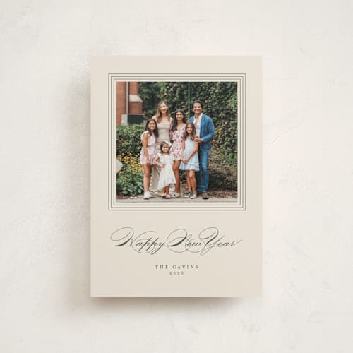 This is a forest christmas postcards with standard by Kate Ahn called gavin printing on signature in postcard